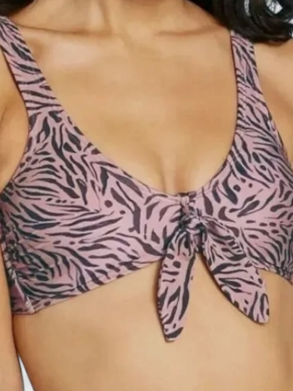 Xhilaration Women's Tie-Front Bralette Bikini